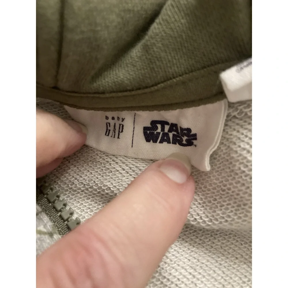 Baby Gap Star‎ Wars Yoda One Piece 12-18 Months Gray & Green